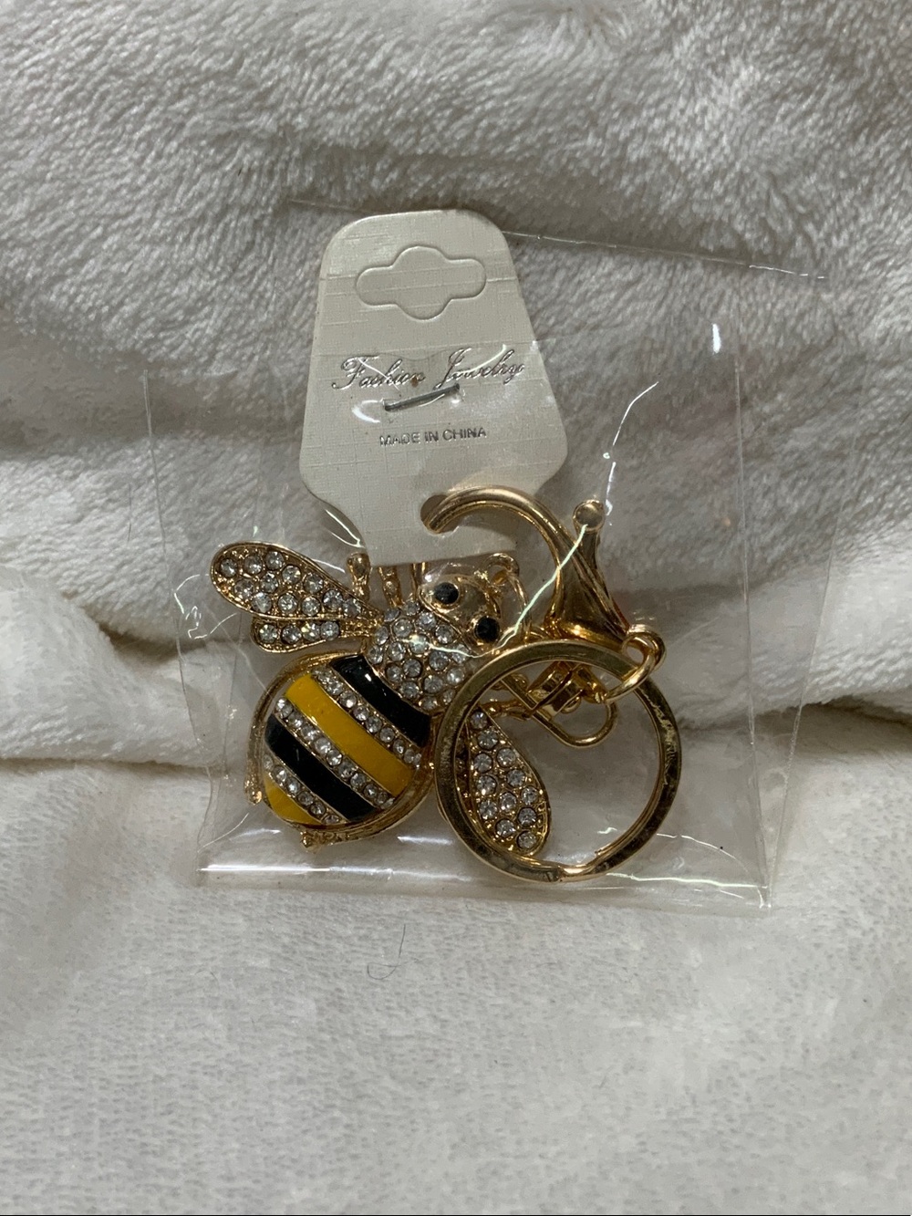 Fashion Jewelry Gold Bee Brooch with Yellow and Black Enamel